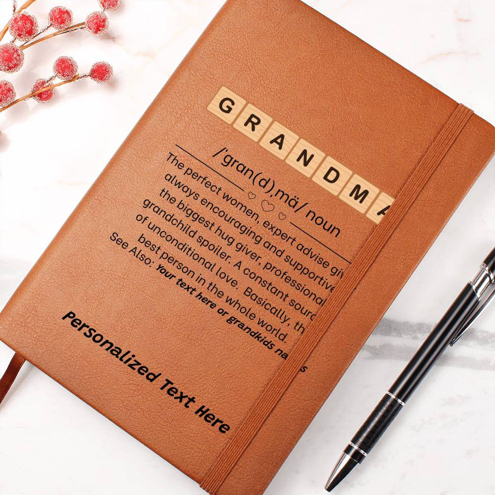 Grandma Definition Noun Personalized Keepsake Journal-[Heartfelt Family Gift]