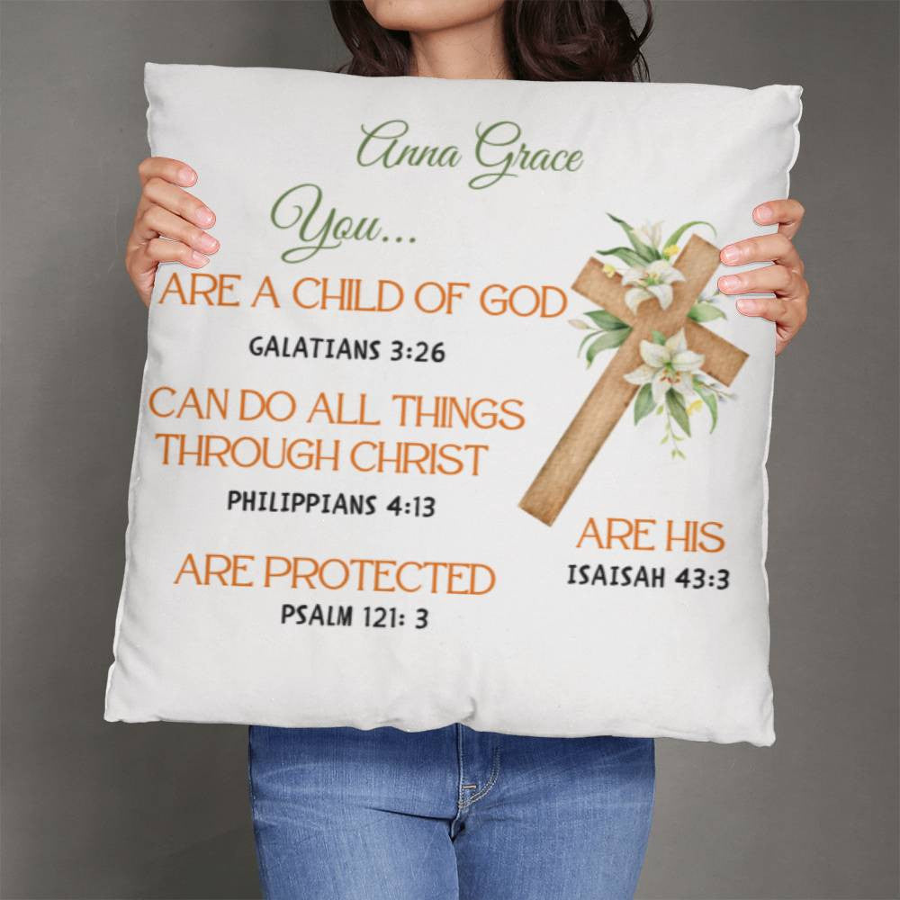 Personalized You Are Religious Quotes Classic Pillow-[Heartfelt Family Gift]