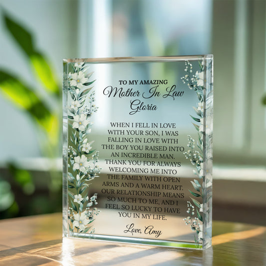 Personalized Mother in Law Plaque