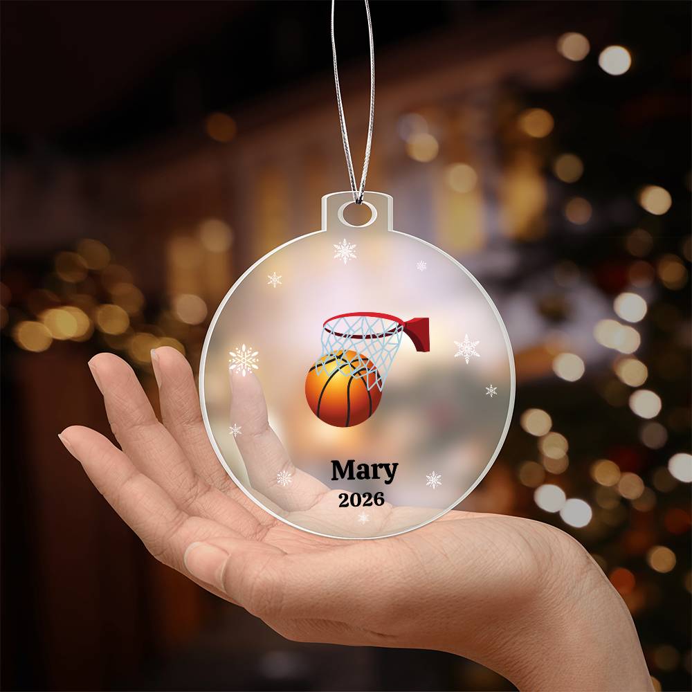 baseball christmas tree ornament Acrylic Ornament Plaque