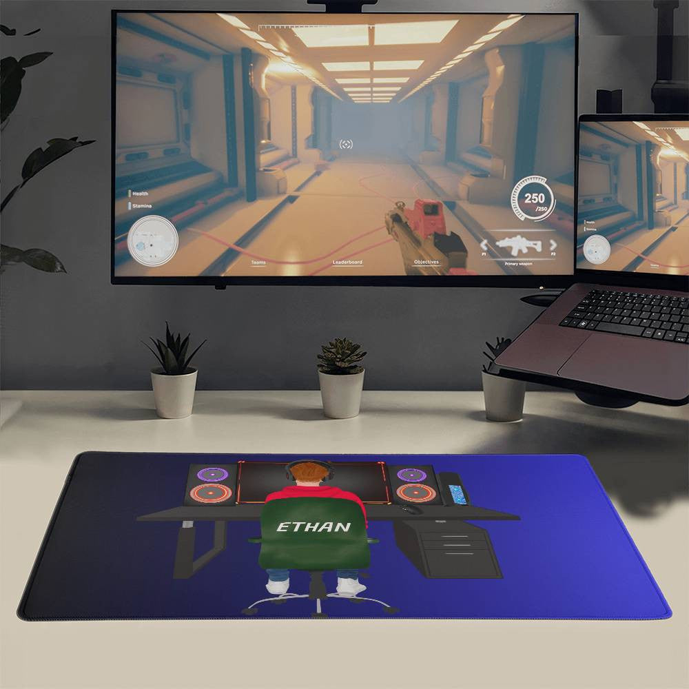 Custom Gamer Boy or Girl Gaming Mat-[Heartfelt Family Gift]