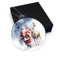 Santa and Reindeer Acrylic Christmas Ornament-[Heartfelt Family Gift]