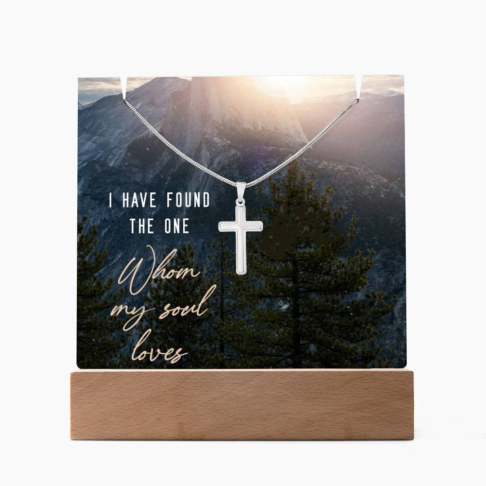 Faith Religious Plaque & Cross Gift Set-[Heartfelt Family Gift]