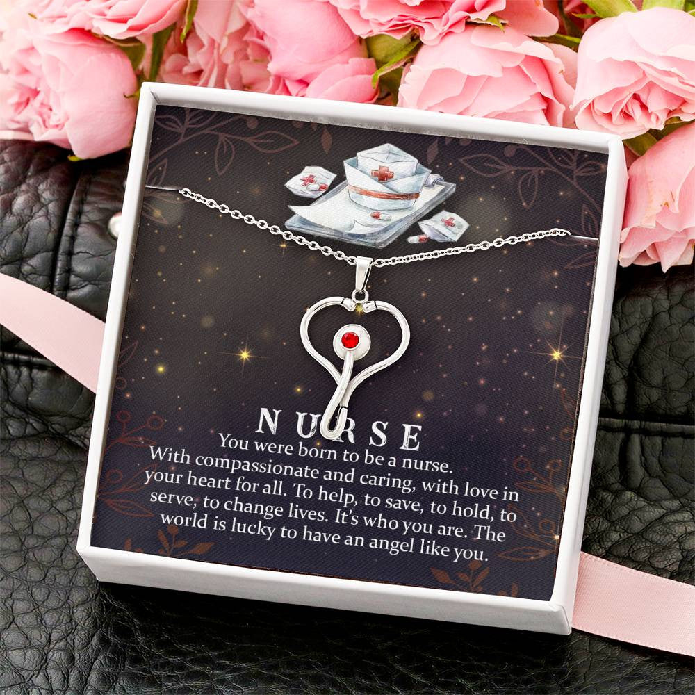 Nurse Stethoscope Necklace Gift-[Heartfelt Family Gift]