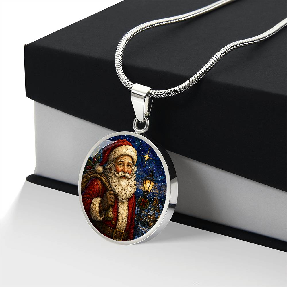 Personalized Santa Engraved Necklace