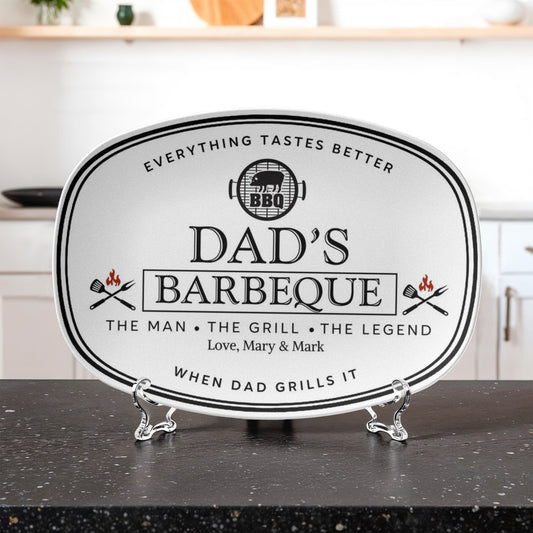 Dads Grilling Plate BBQ Platter