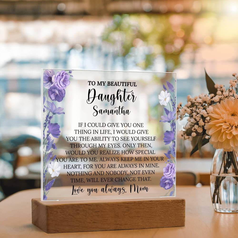 Personalized Daughter Acrylic Plaque