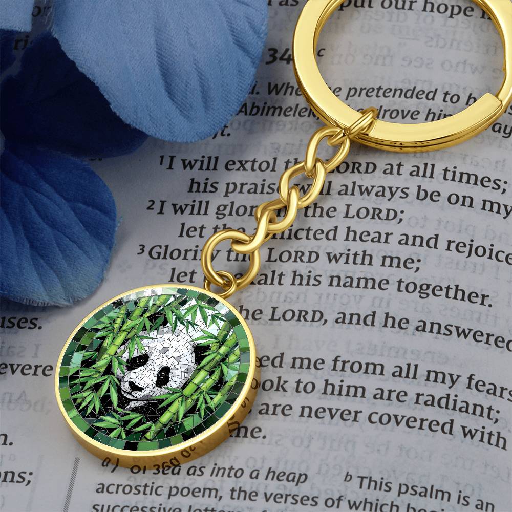 Panda Engraved Necklace