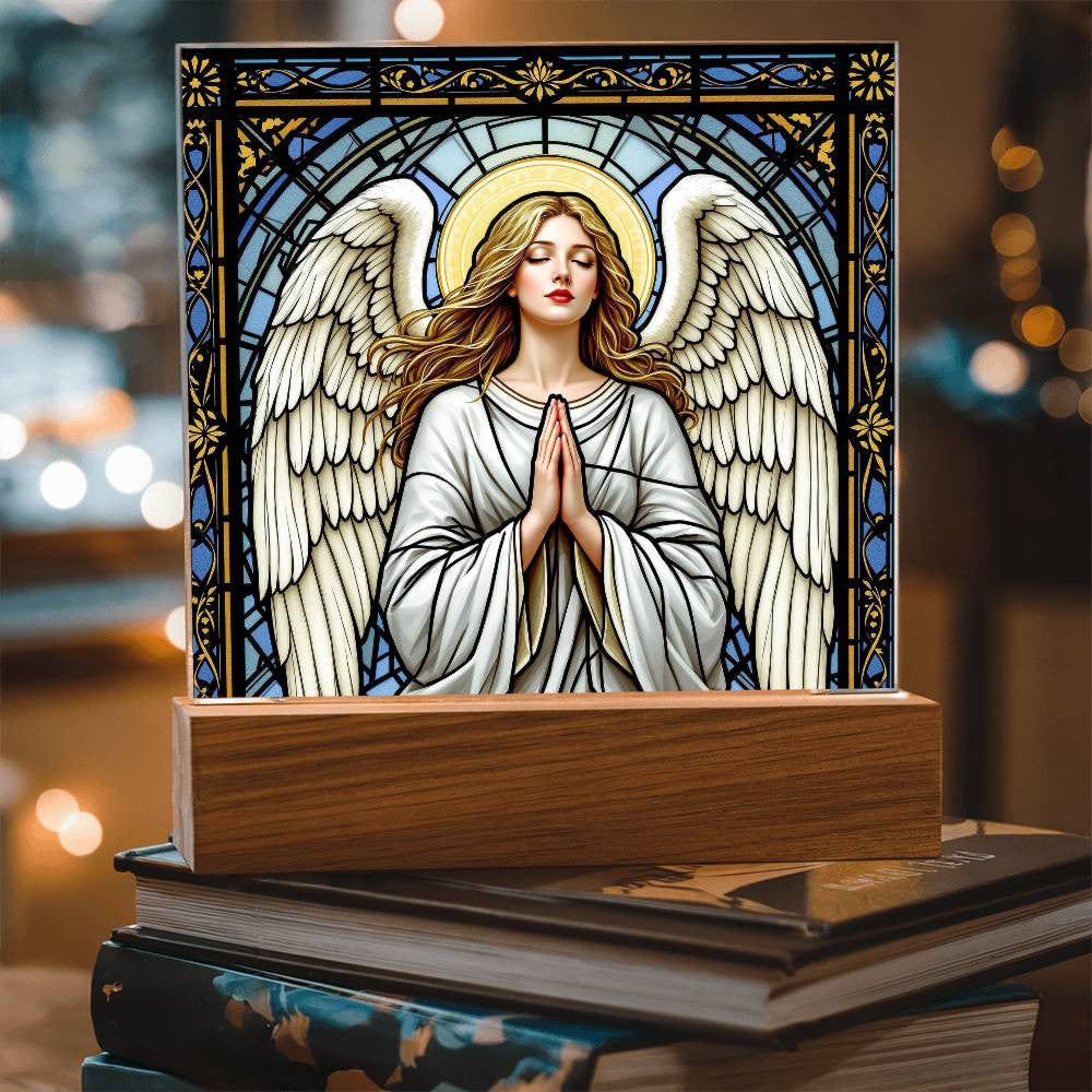 Guardian Angel Christmas Rememberance LED Plaque Decor-[Heartfelt Family Gift]