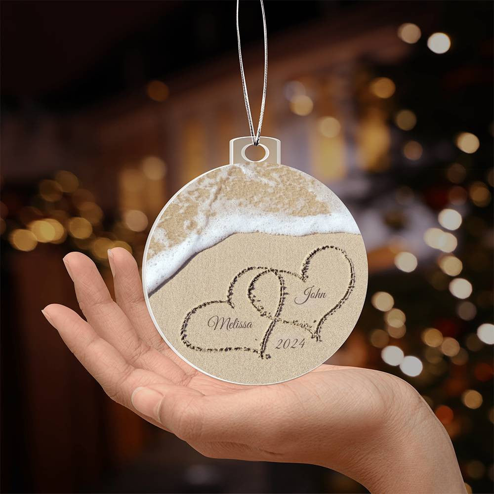 Beach Ornament for Couple-[Heartfelt Family Gift]