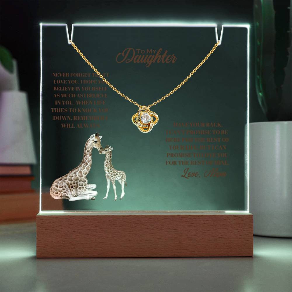 Daughter  Keepsake Acrylic Bundle (Love Knot)-[Heartfelt Family Gift]