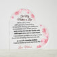Mother in Law Heart Acrylic Plaque-[Heartfelt Family Gift]