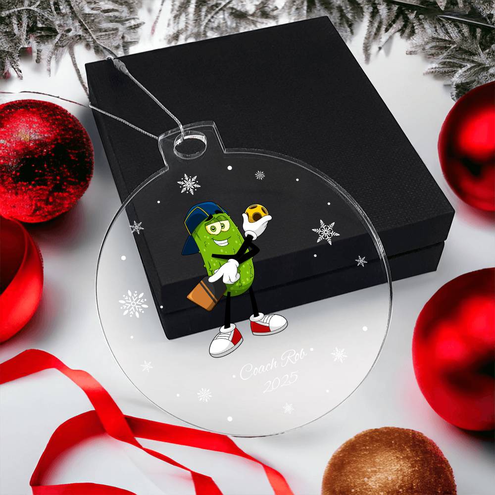 Pickleball Ref Christmas Ornament
