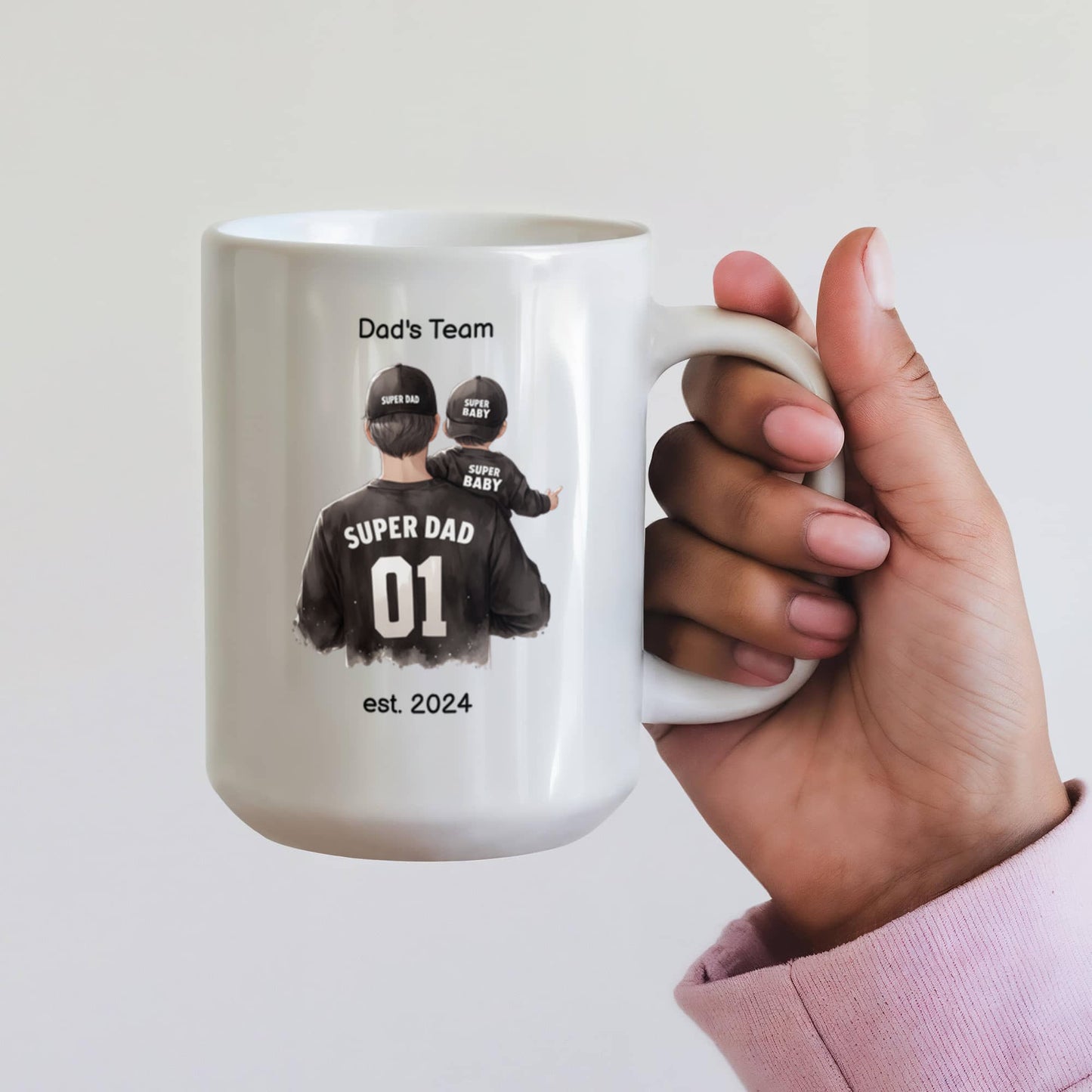 Personalized Dad White Ceramic Mug