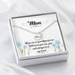 There are no goodbyes(1) Mom Memorial Necklace-[Heartfelt Family Gift]