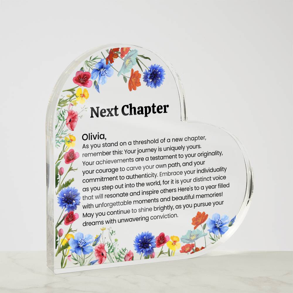 Acrylic Heart Plaque