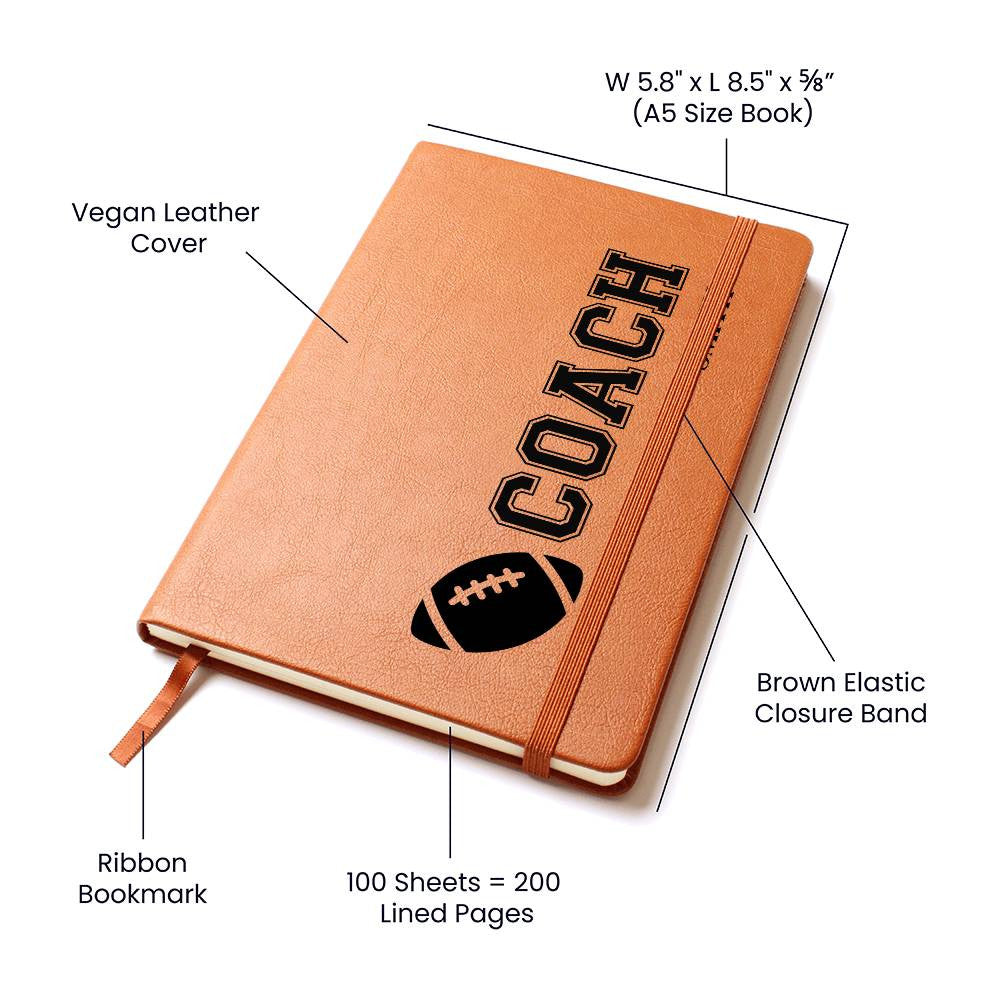 Personalized Football Coach Journal-[Heartfelt Family Gift]