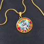Husky Dog Memorial Necklace - Engraved Rainbow Bridge-[Heartfelt Family Gift]