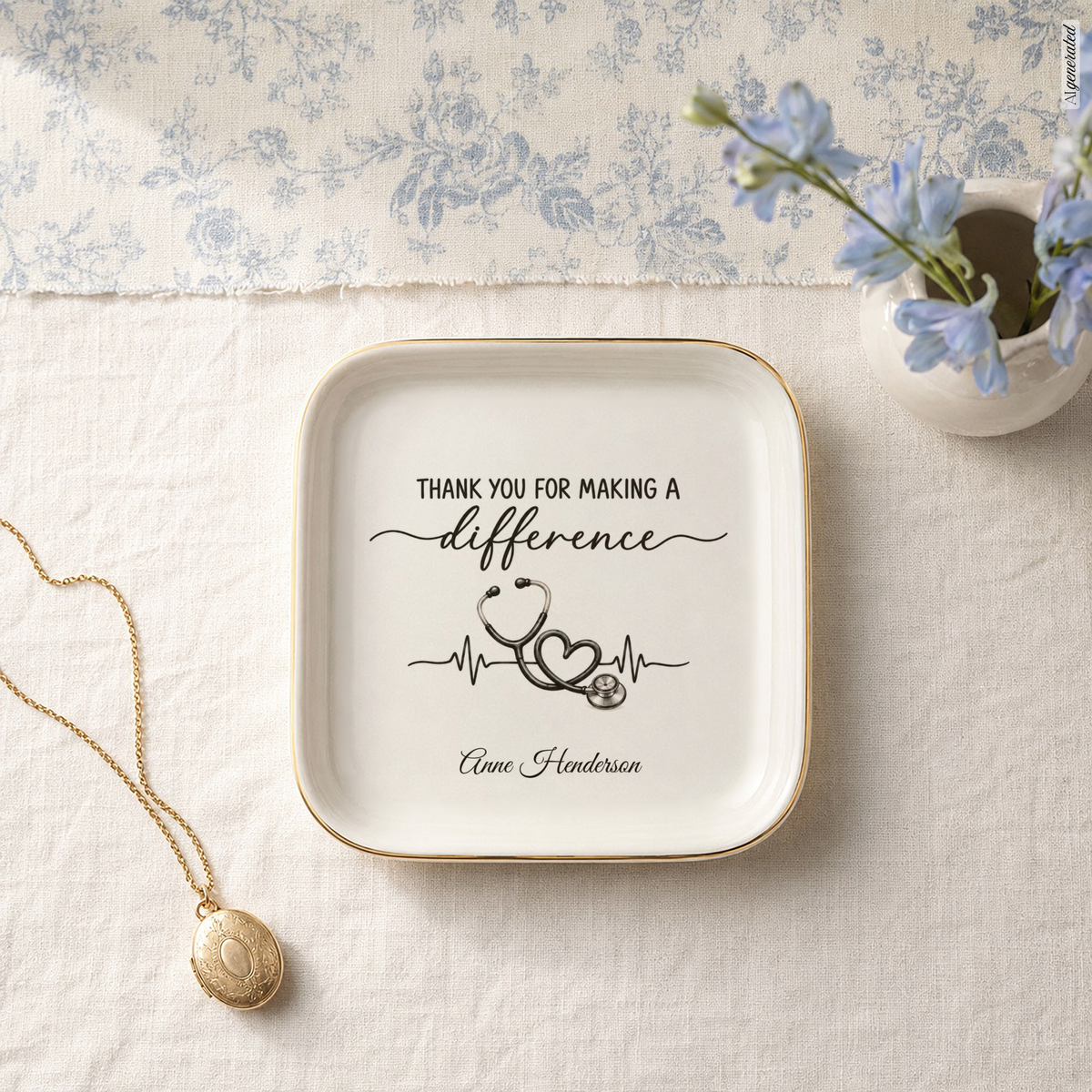 Jewelry Dish for Nurse Coworker