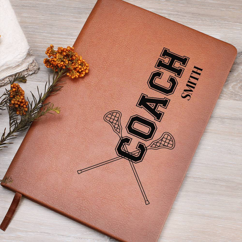 Personalized Lacrosse Coach Journal-[Heartfelt Family Gift]