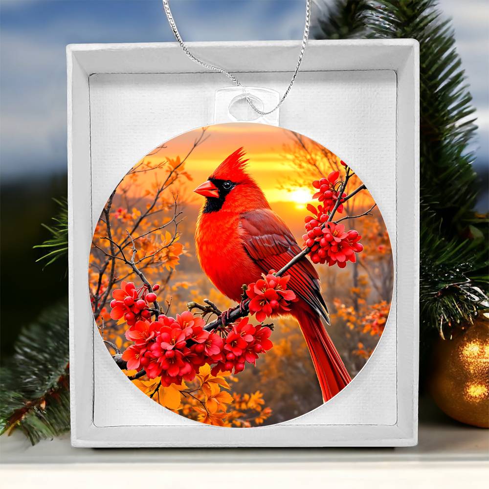 Cardinal Acrylic Ornament