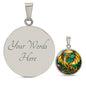 Dragon Gold Fantasy Engraved Necklace in Gold or Silver-[Heartfelt Family Gift]
