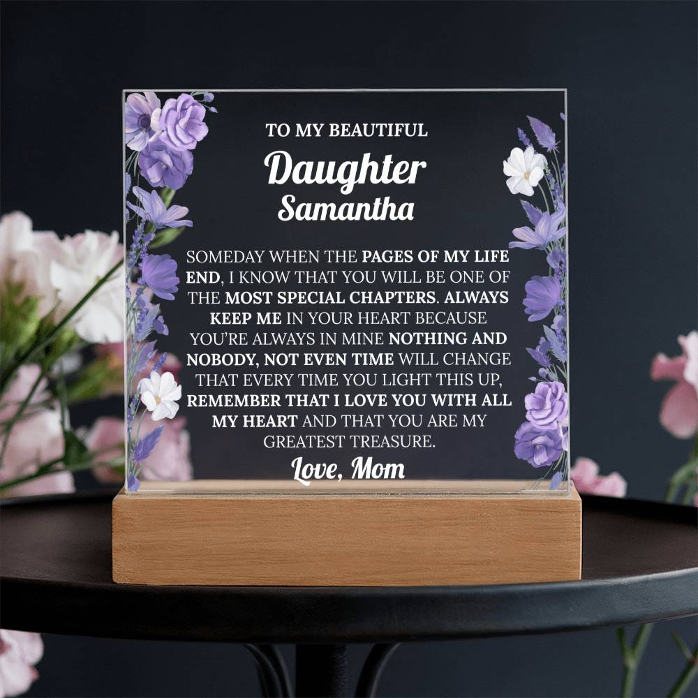 Personalized Daughter Acrylic Plaque