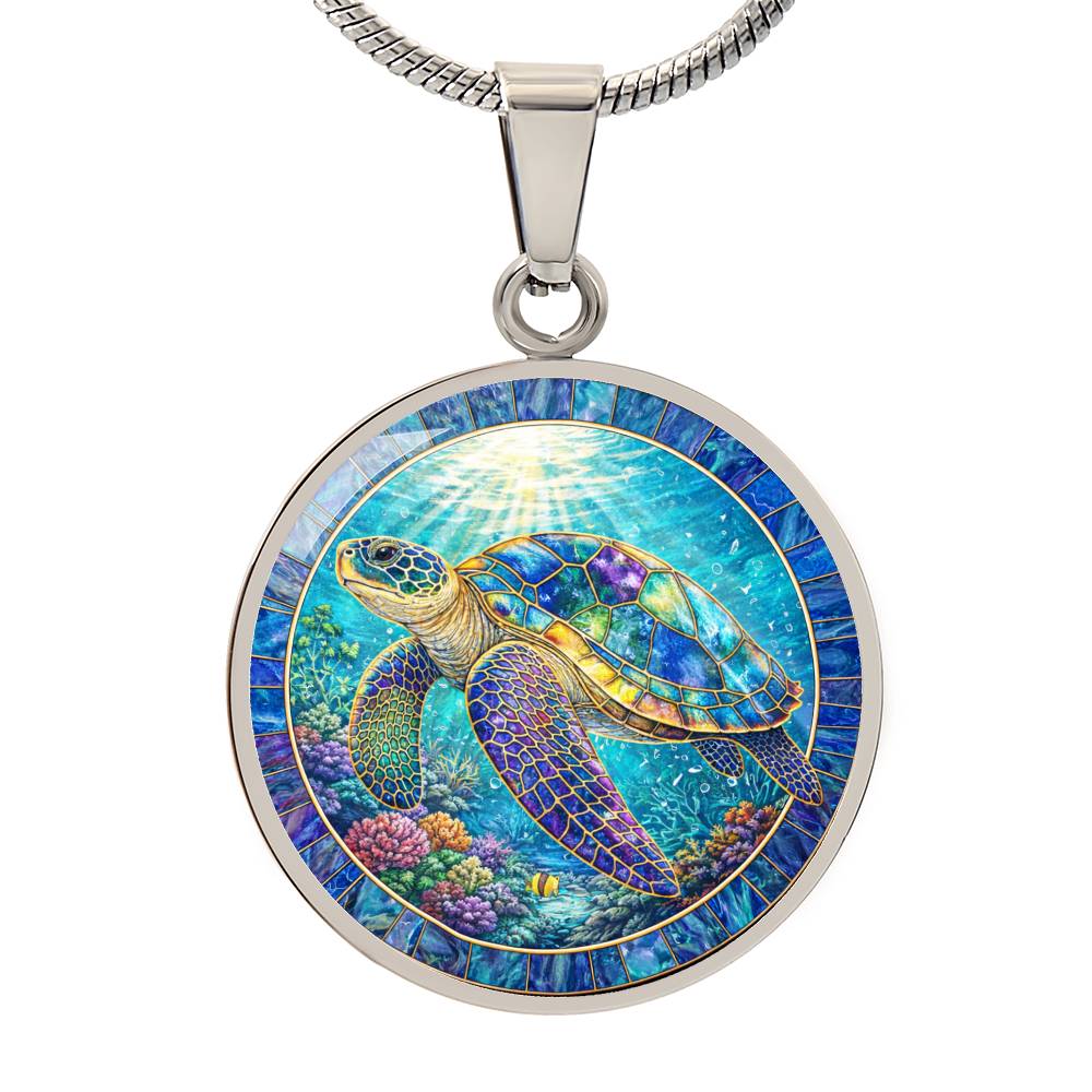 Sea Turtle Necklace, Ocean Life Jewelry, Engraved Sea Turtle Pendant, Turtle Lover Gift, Nature Inspired Keychain, Marine Life Bracelet