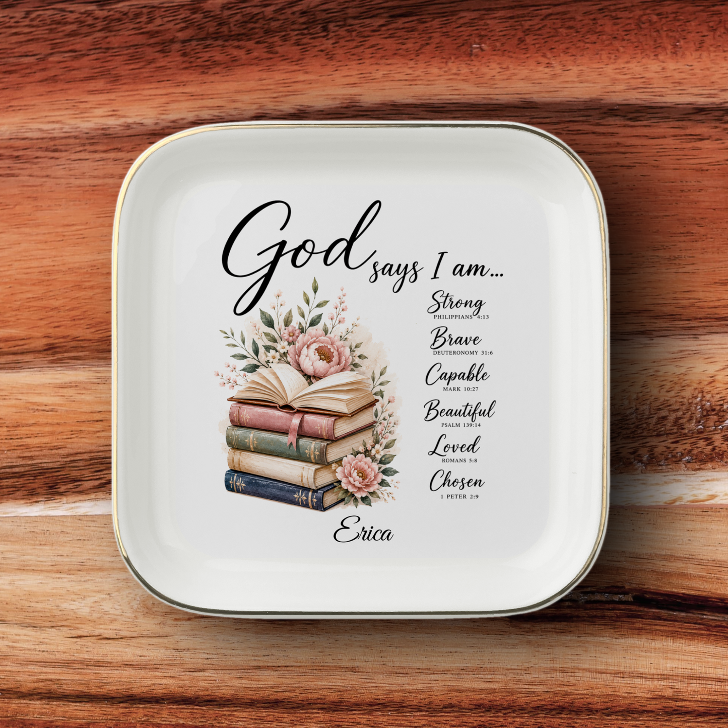 Book Lover Christian Jewelry dish