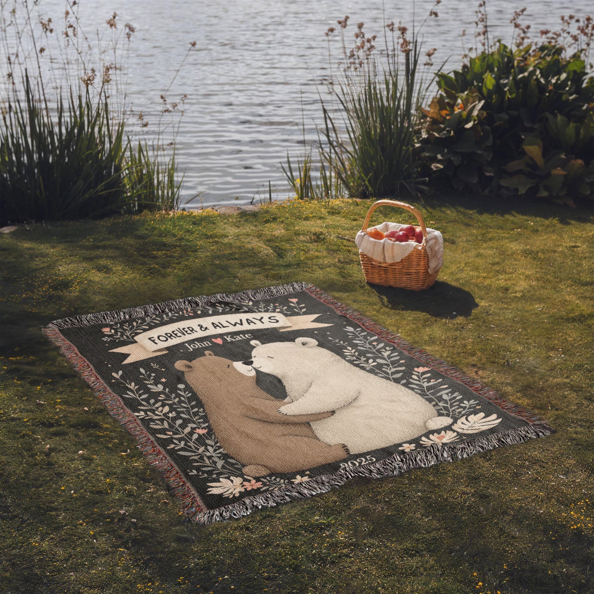 Bear Couple Snuggle Blanket-[Heartfelt Family Gift]