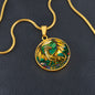 Dragon Gold Fantasy Engraved Necklace in Gold or Silver-[Heartfelt Family Gift]