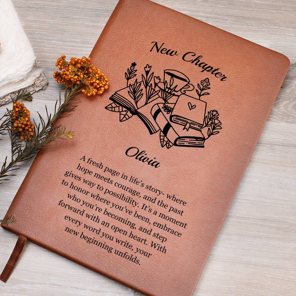 Personalized New Chapter Vegan Leather Journal