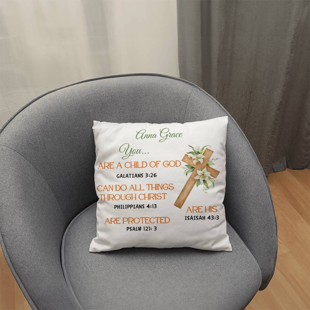 Personalized You Are Religious Quotes Classic Pillow-[Heartfelt Family Gift]