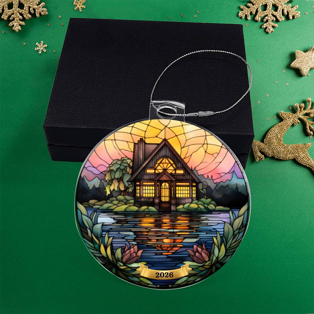 Personalized Lake House Ornament
