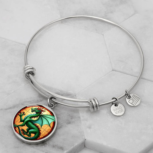 Green Dragon Pendant Necklace