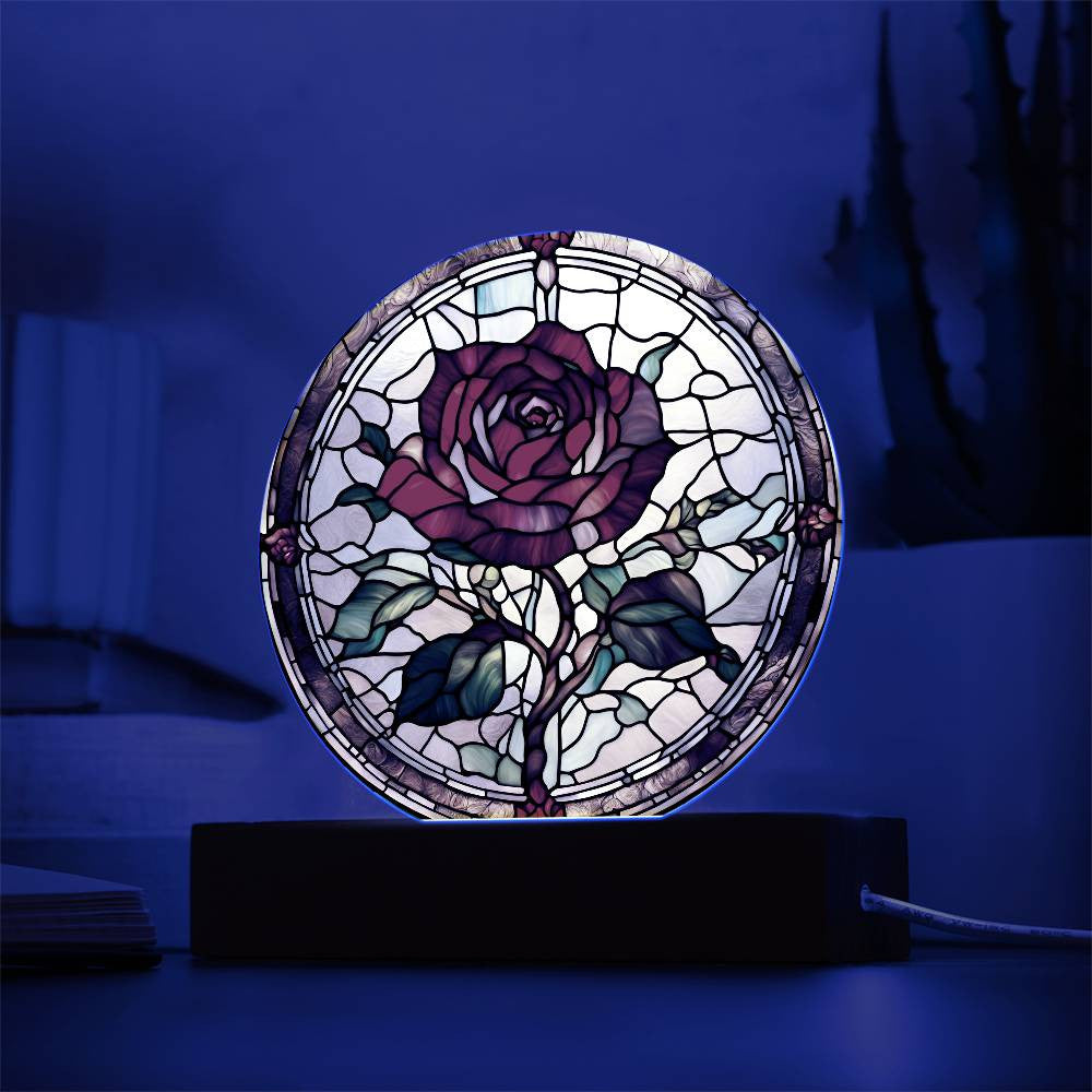 Rose Acrylic LED Home Decor Nightlight-[Heartfelt Family Gift]