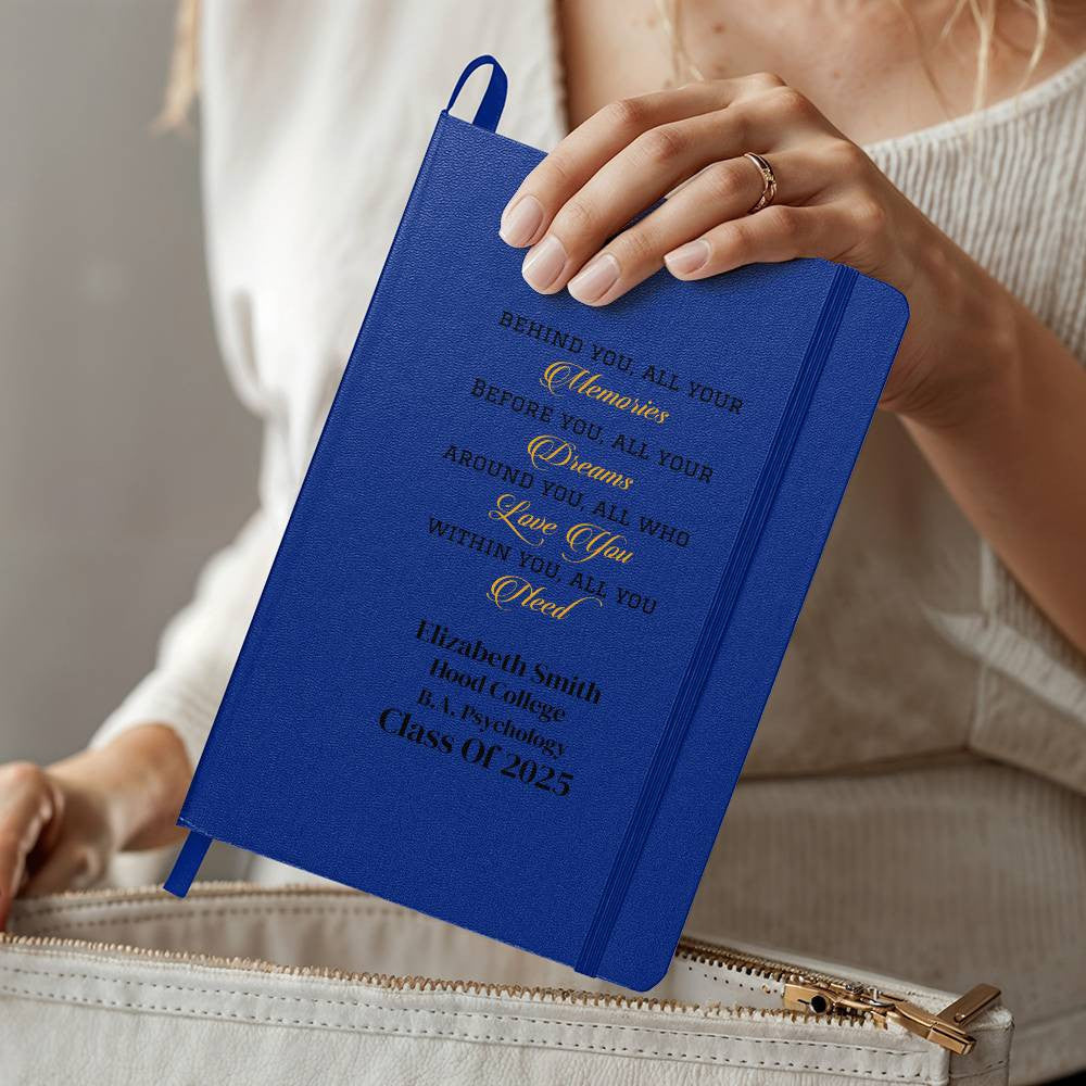 Personalized Graduation Gift - Hardcover Journal with Pockets-[Heartfelt Family Gift]