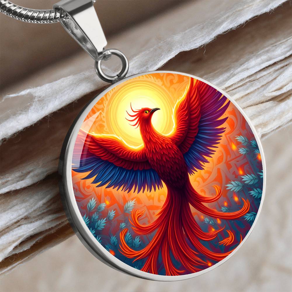 Rising Phoenix Pendant Necklace