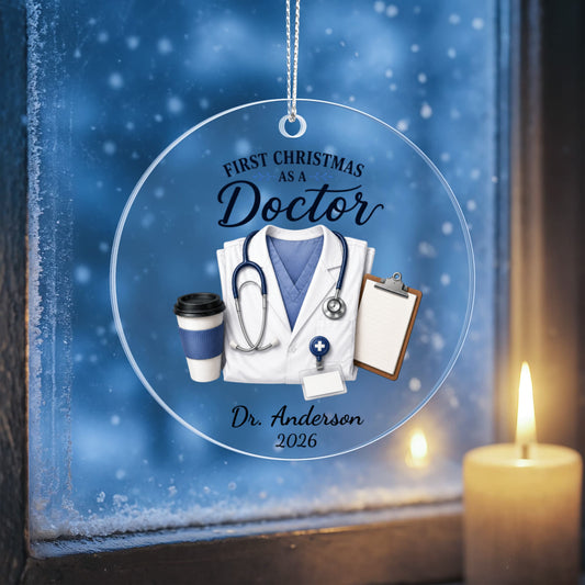 First Christmas As A Doctor Ornament
