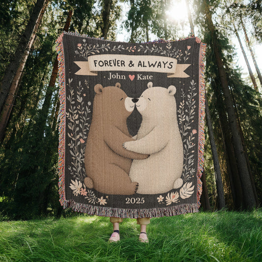 Bear Couple Snuggle Blanket-[Heartfelt Family Gift]