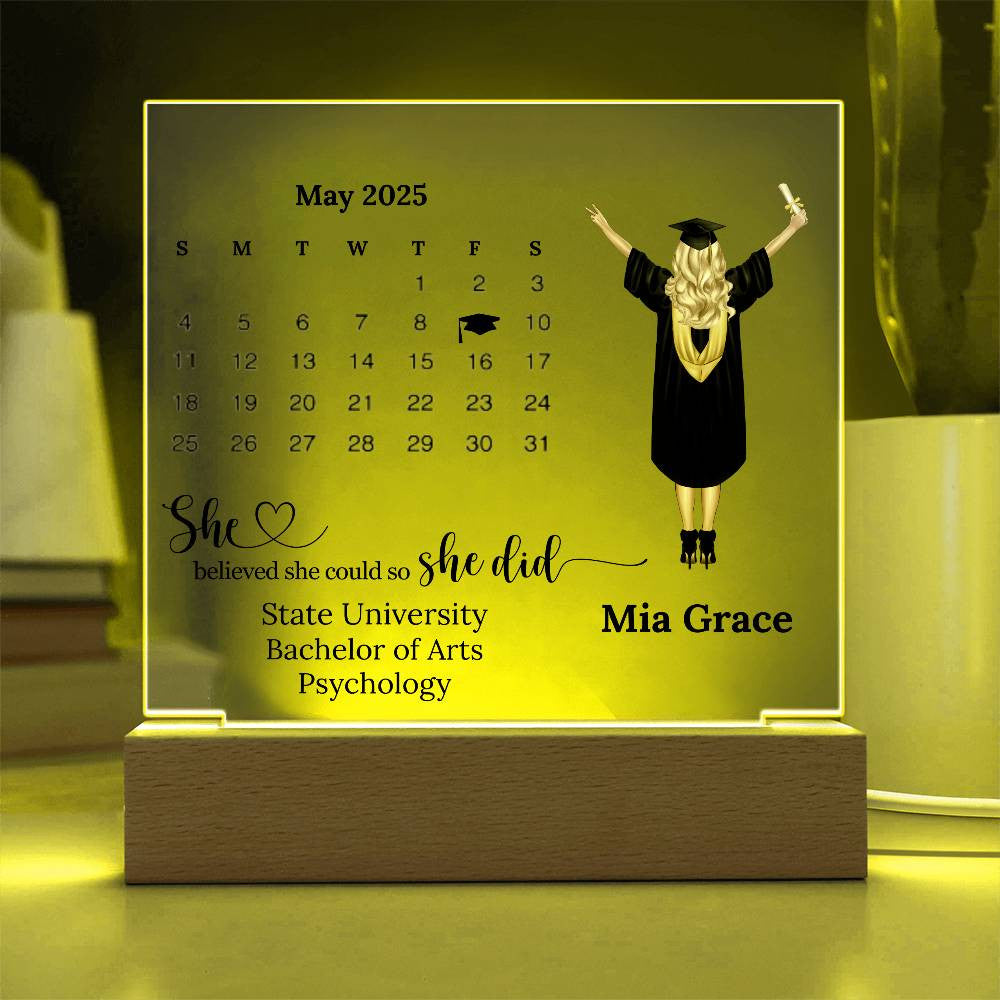 Personalized Graduation Plaque for 2025 Graduate-[Heartfelt Family Gift]