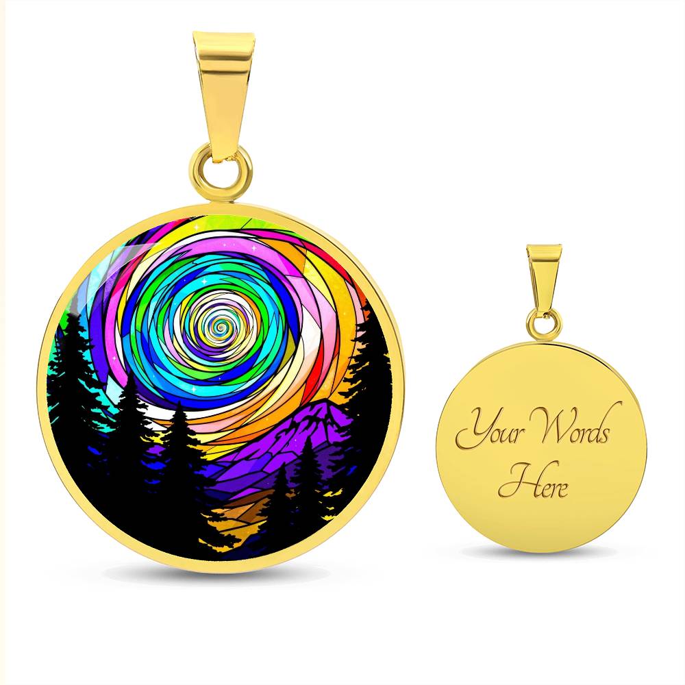 Northern Lights Necklace, Aurora Borealis Pendant, Night Sky Jewelry, Northern Lights Charm, Aurora Borealis Necklace, Night Sky Pendant, Custom Bracelet