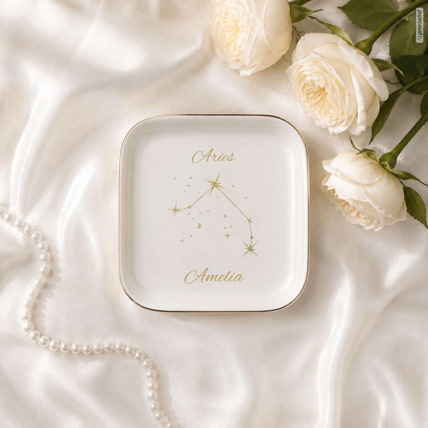 Aries Zodiac Jewelry Dish Gift