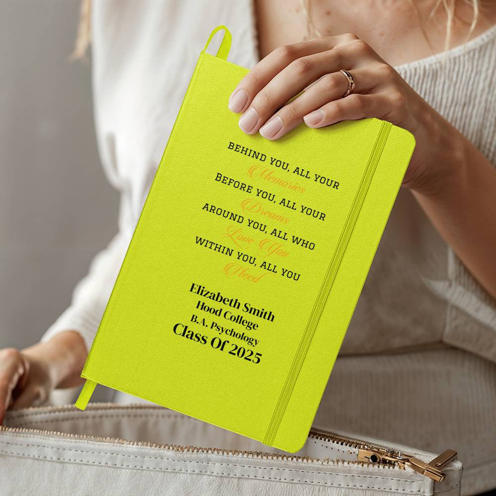Personalized Graduation Gift - Hardcover Journal with Pockets-[Heartfelt Family Gift]