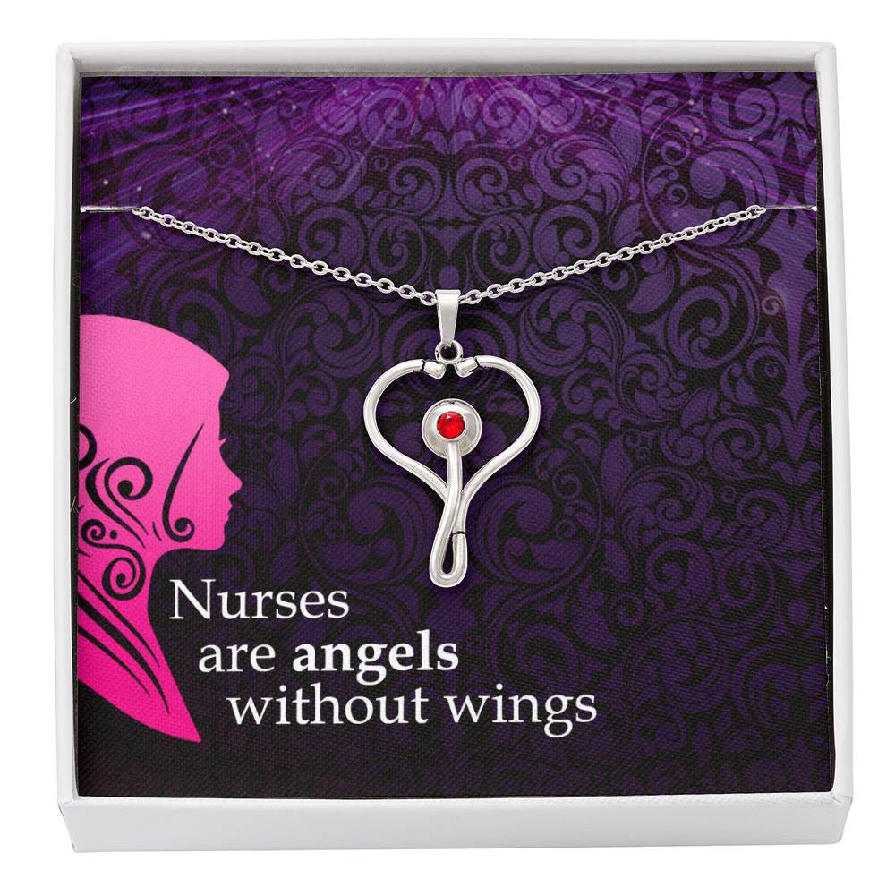 Nurse Stethoscope Necklace Gift-[Heartfelt Family Gift]