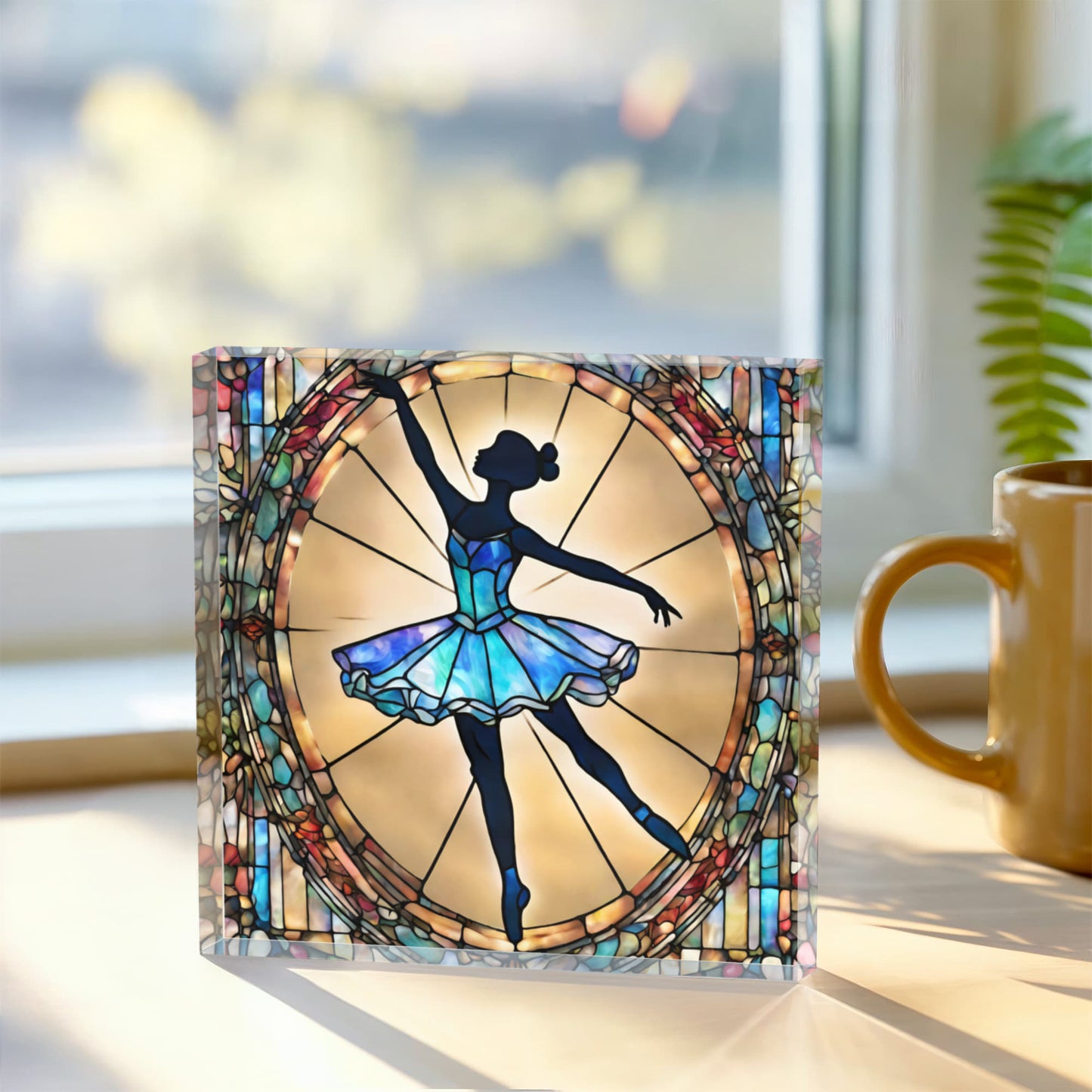 Ballerina Decorative Acrylic Block Dance Room Decor