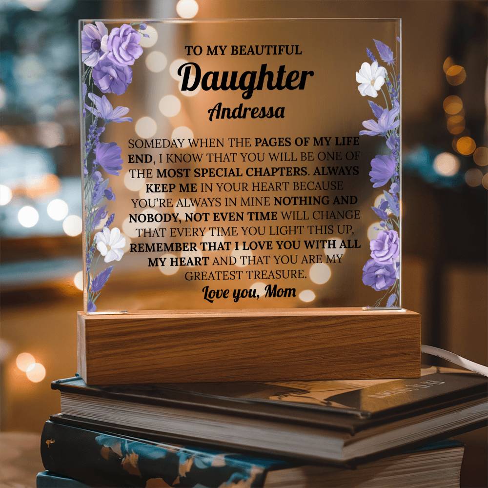 Personalized Daughter Acrylic Plaque