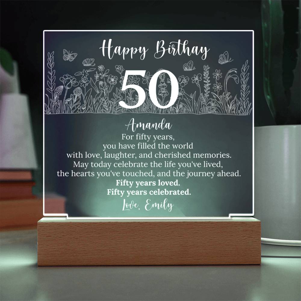 Acrylic Square Plaque