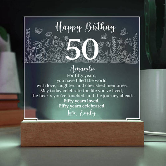 Acrylic Square Plaque
