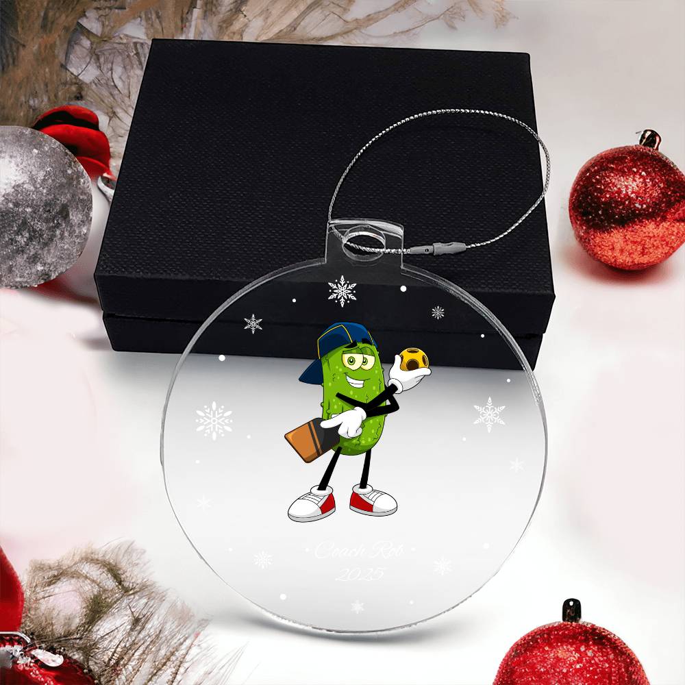 Pickleball Ref Christmas Ornament